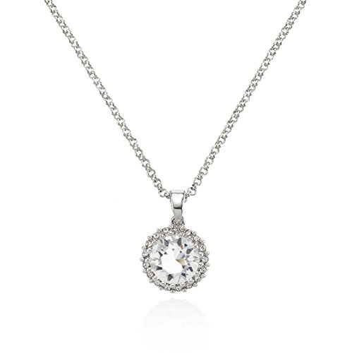 namana Halo Anhänger mit Swarovski Kristallen, Strahlenkranz Anhänger Kette für Damen und Mädchen, Halskette Damen mit Geschenkbox von namana