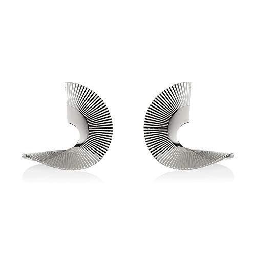 Namana Große Spiral-Ohrstecker für Damen. Designer Stahl-Ohrringe. Statement Ohrringe für Frauen mit Geschenkbox von namana