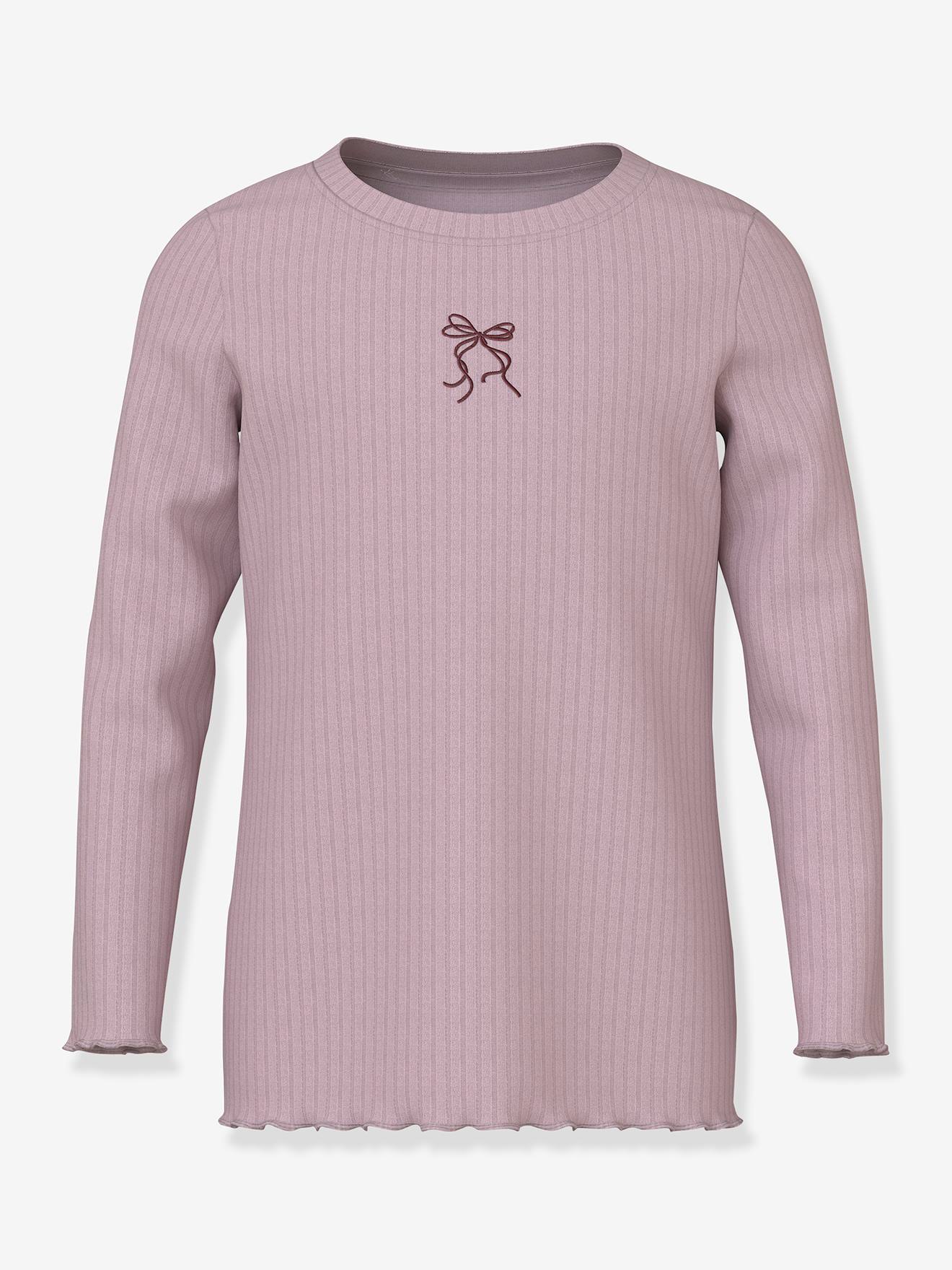 Glitzer-Langarmshirt NMFVEMMA Mädchen NAME IT Slim-Fit lila von name it