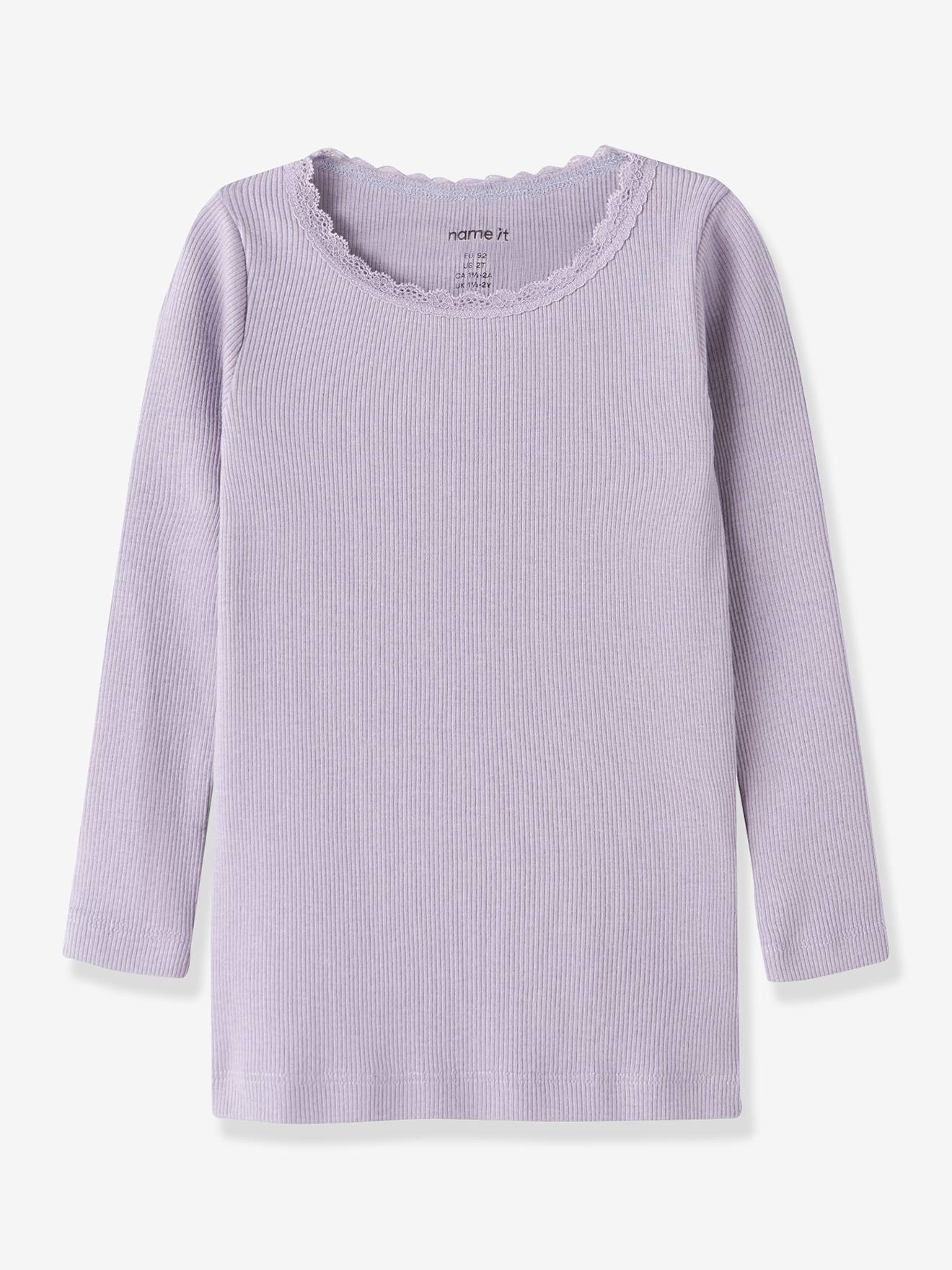 Langarmshirt NMFKAB Mädchen NAME IT pulver lila von name it