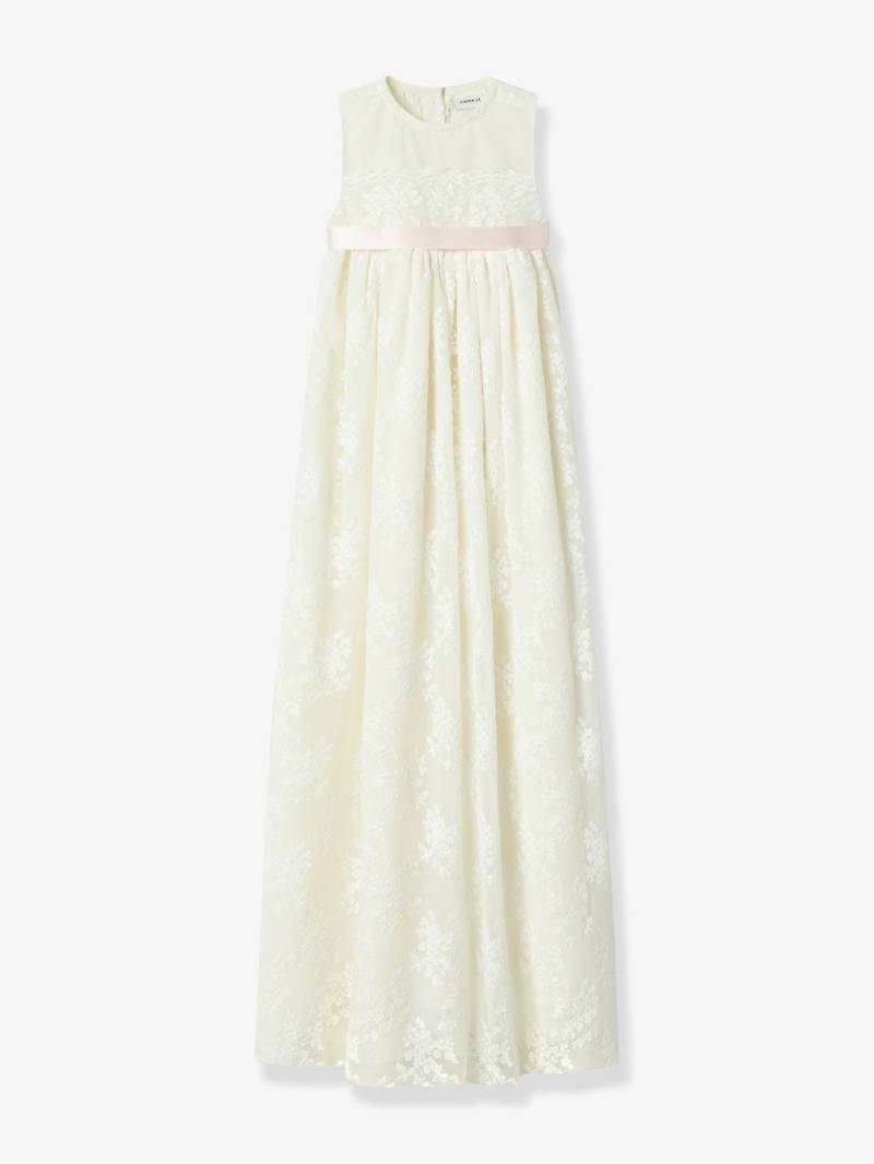 Langes Mädchen Baby Taufkleid NBFNITUSH NAME IT von name it