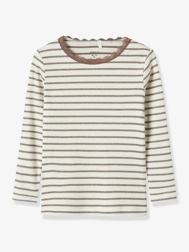 Mädchen Langarmshirt mit Glanzstreifen NMFNETTE NAME IT von name it