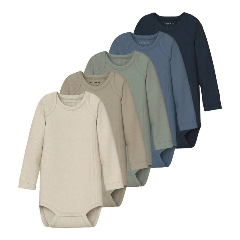 Name It 5er-Pack Body langarm Rippqualität von name it