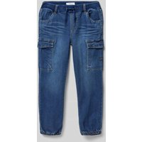 Name It Baggy Fit Cargojeans mit elastischen Abschlüssen Modell 'BEN' in Dunkelblau, Größe 116 Name It Baggy Fit Cargojeans mit elastischen Abschlüssen Modell 'BEN' in Dunkelblau, Größe 116 von name it