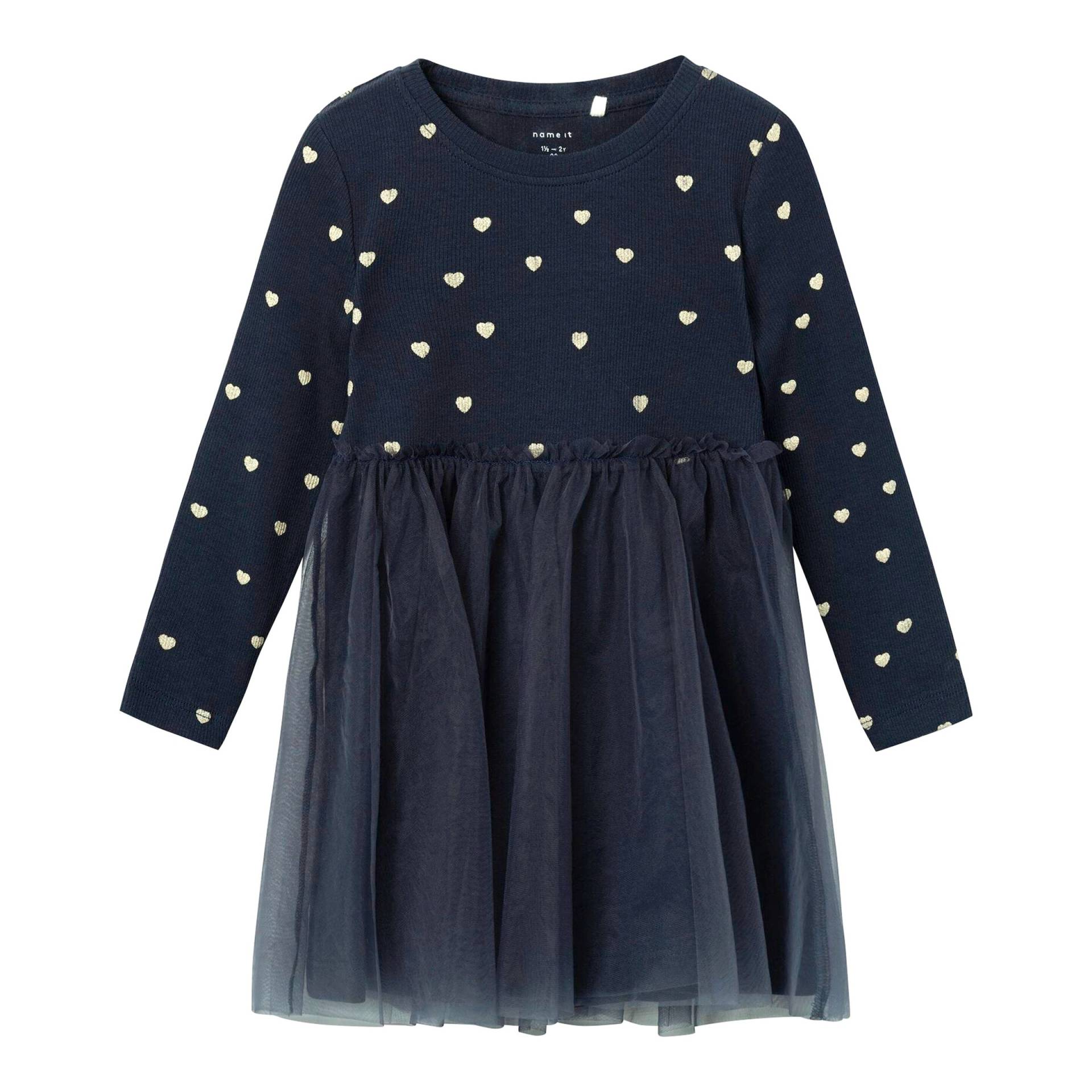 Name It Kleid langarm mit Tüllrock Herzen von name it