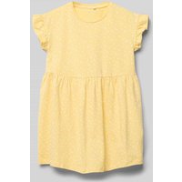 Name It Kleid mit Rundhalsausschnitt Modell 'JOANE' in Hellgelb, Größe 92 von name it