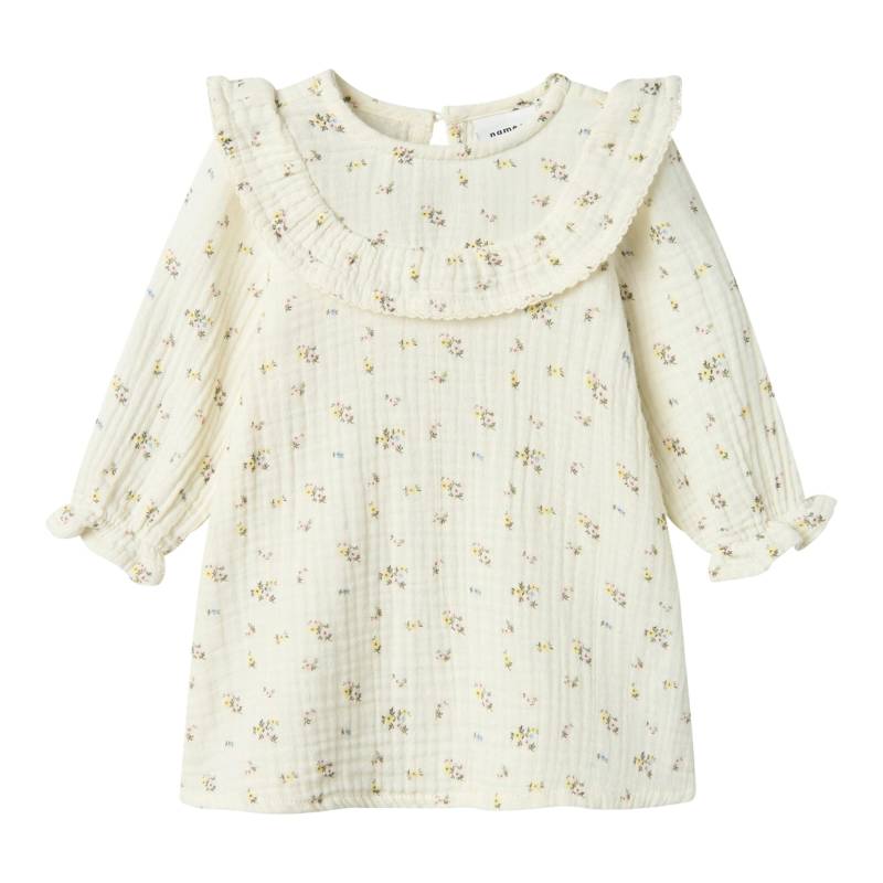Name It Musselin-Kleid langarm Blumen von name it