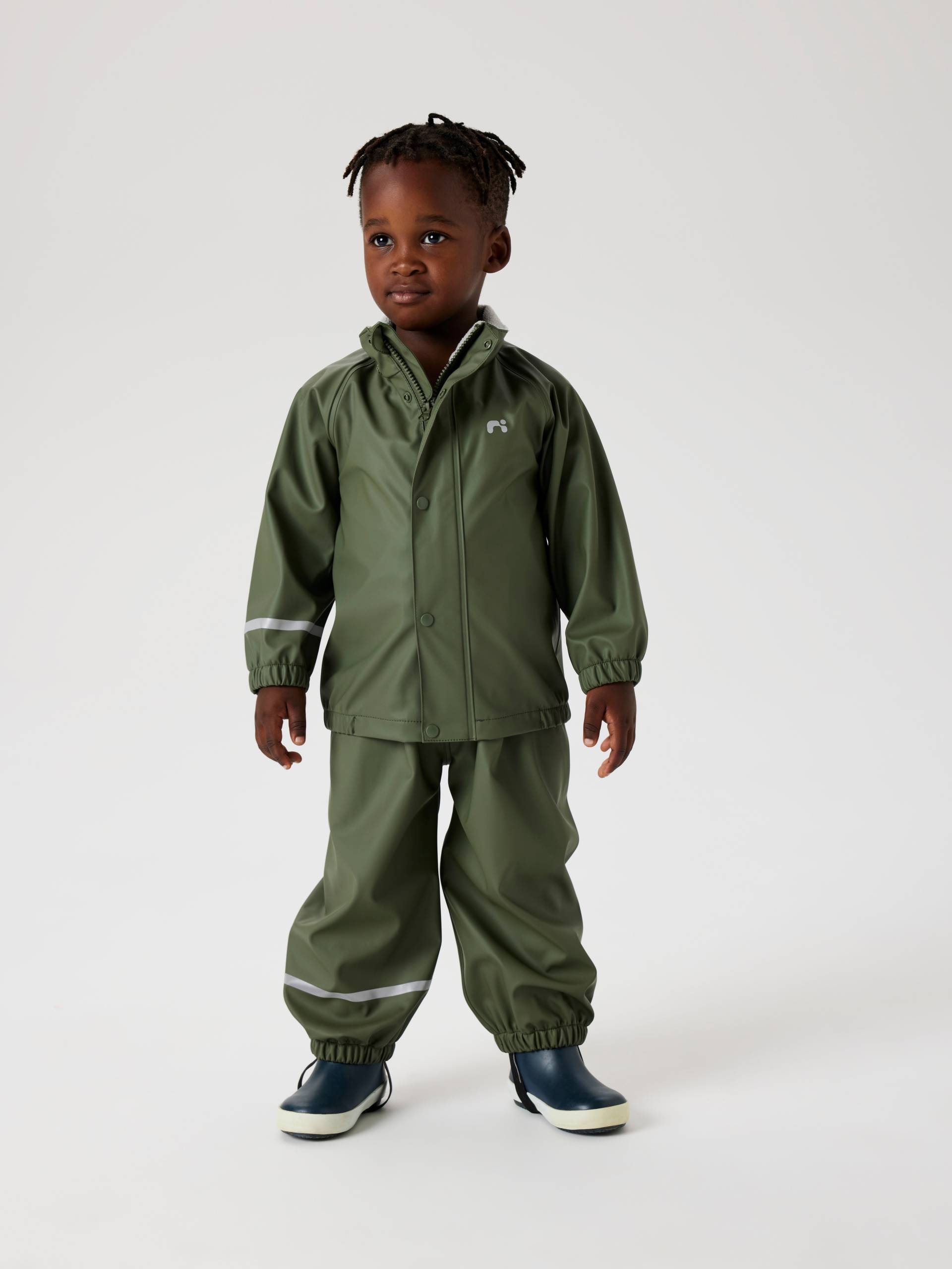 Name It Regenmantel "NKNDRY10 für Mädchen mit Regenjacke und Hose im Set" Set, 2 tlg. unifarben, casual, regular fit, Kunstfaser, Web von name it