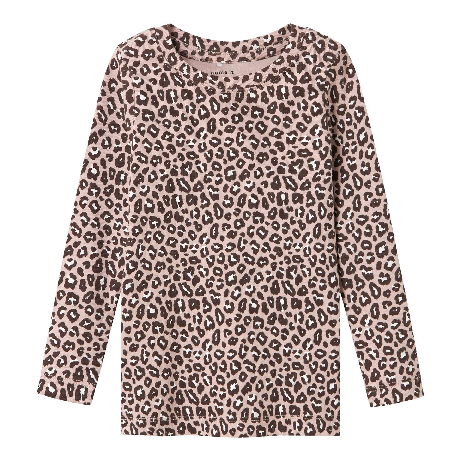 Name It Shirt langarm Leoprint von name it