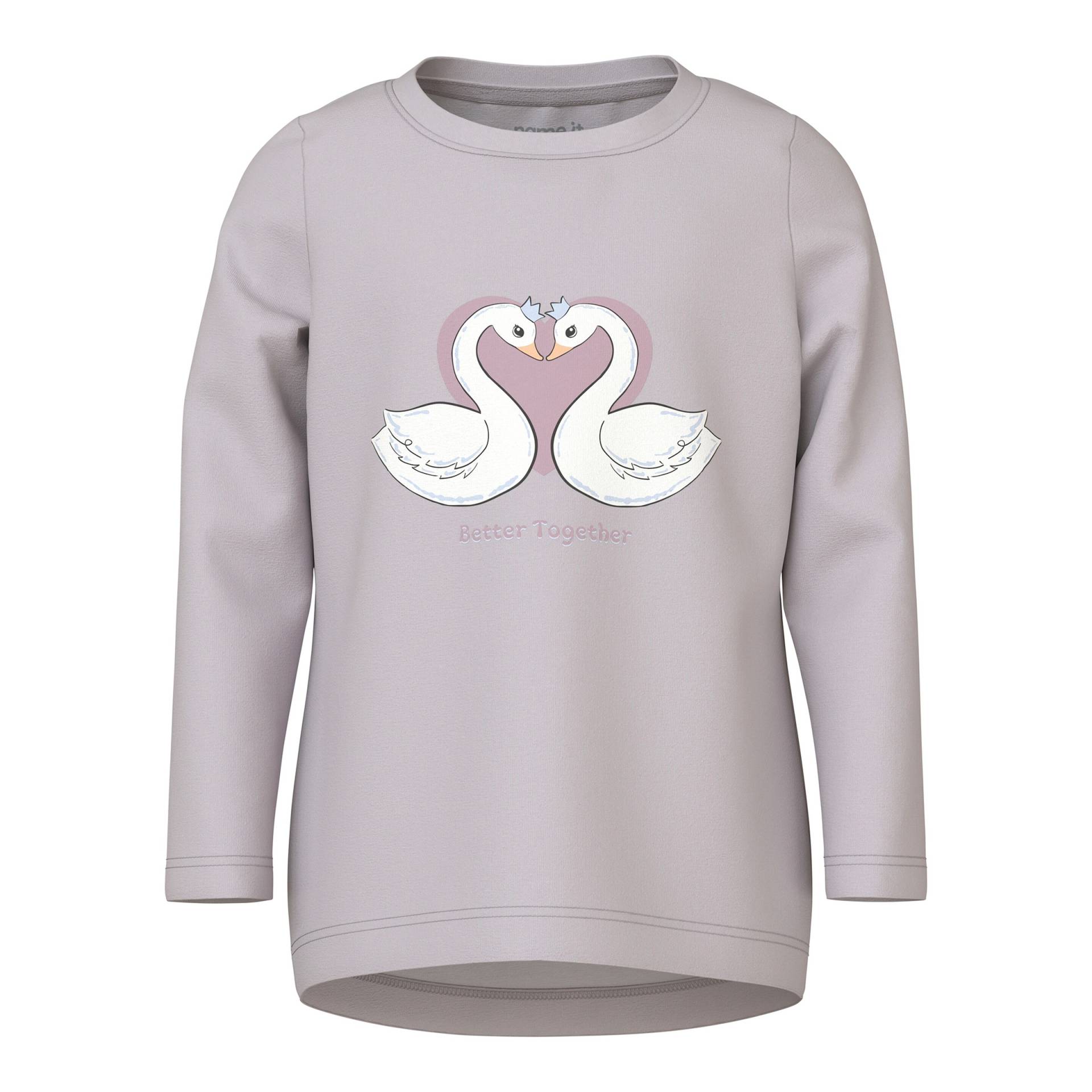 Name It Shirt langarm Schwäne von name it