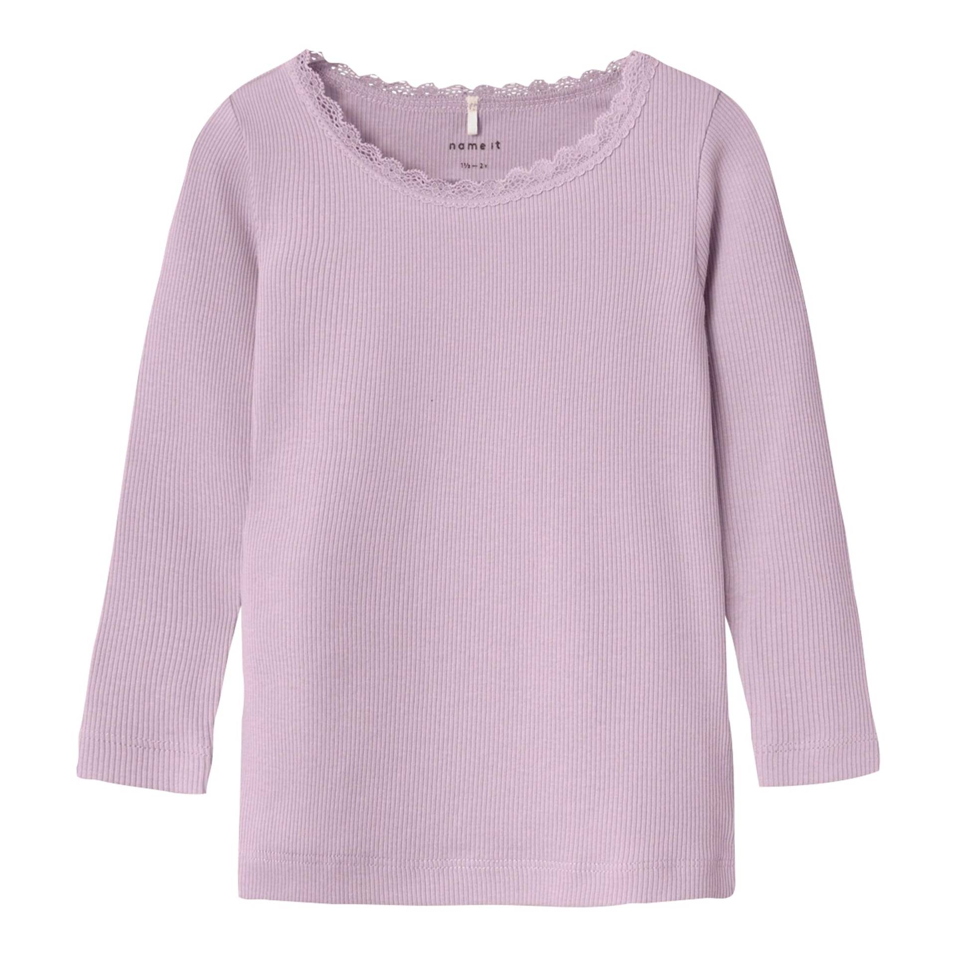 Name It Shirt langarm Spitze Rippqualität von name it
