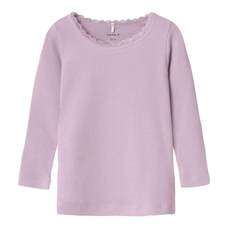 Name It Shirt langarm Spitze Rippqualität von name it