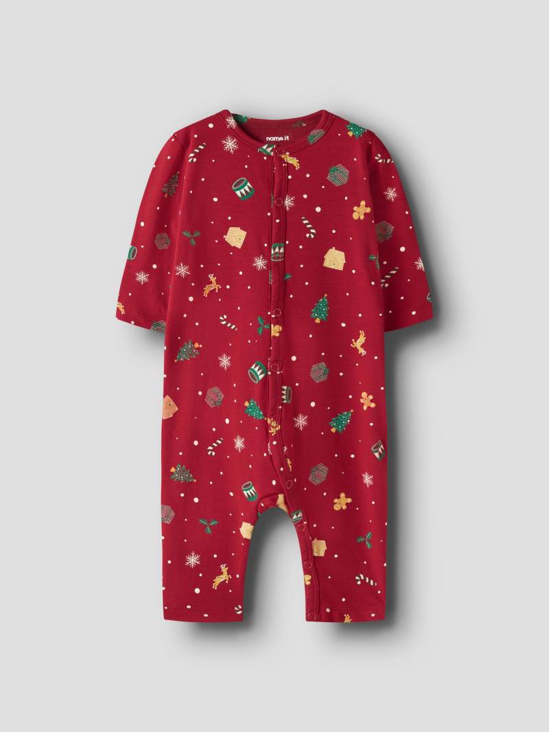 Name It Strampler "NBNVISMAS LS NIGHTSUIT" mit Weihnachtsmotiv von name it