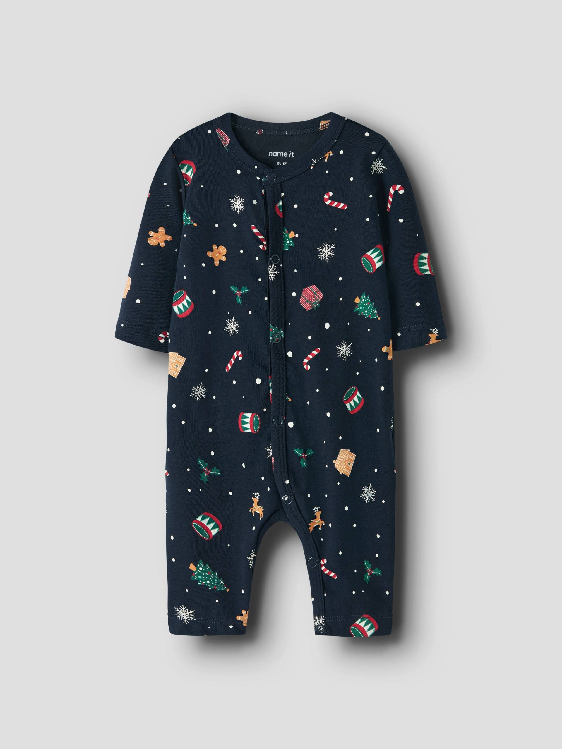 Name It Strampler "NBNVISMAS LS NIGHTSUIT" mit Weihnachtsmotiv von name it
