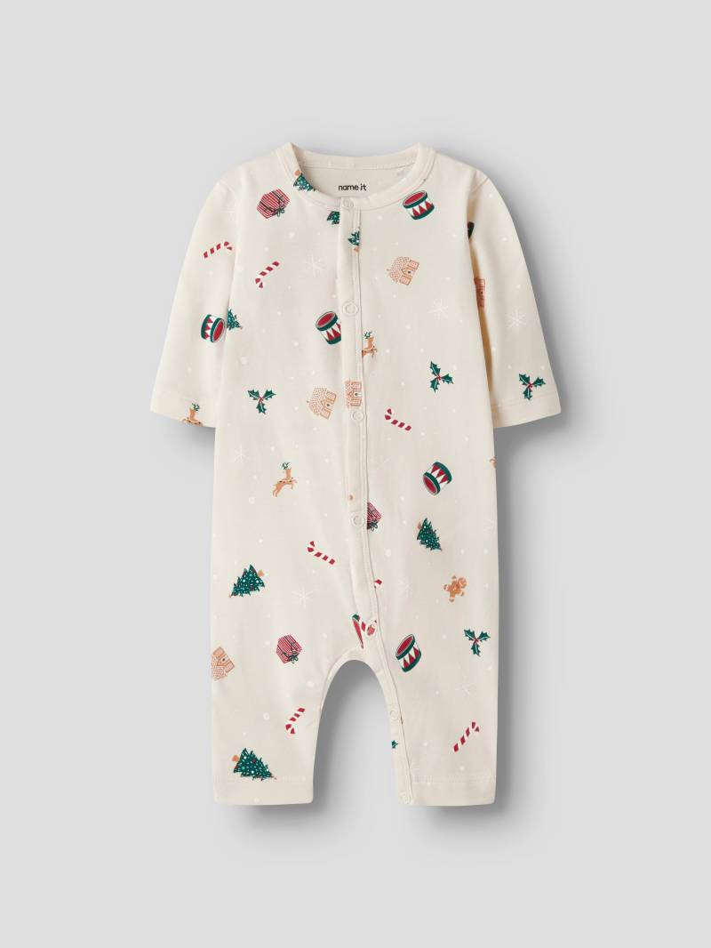 Name It Strampler "NBNVISMAS LS NIGHTSUIT" mit Weihnachtsmotiv von name it