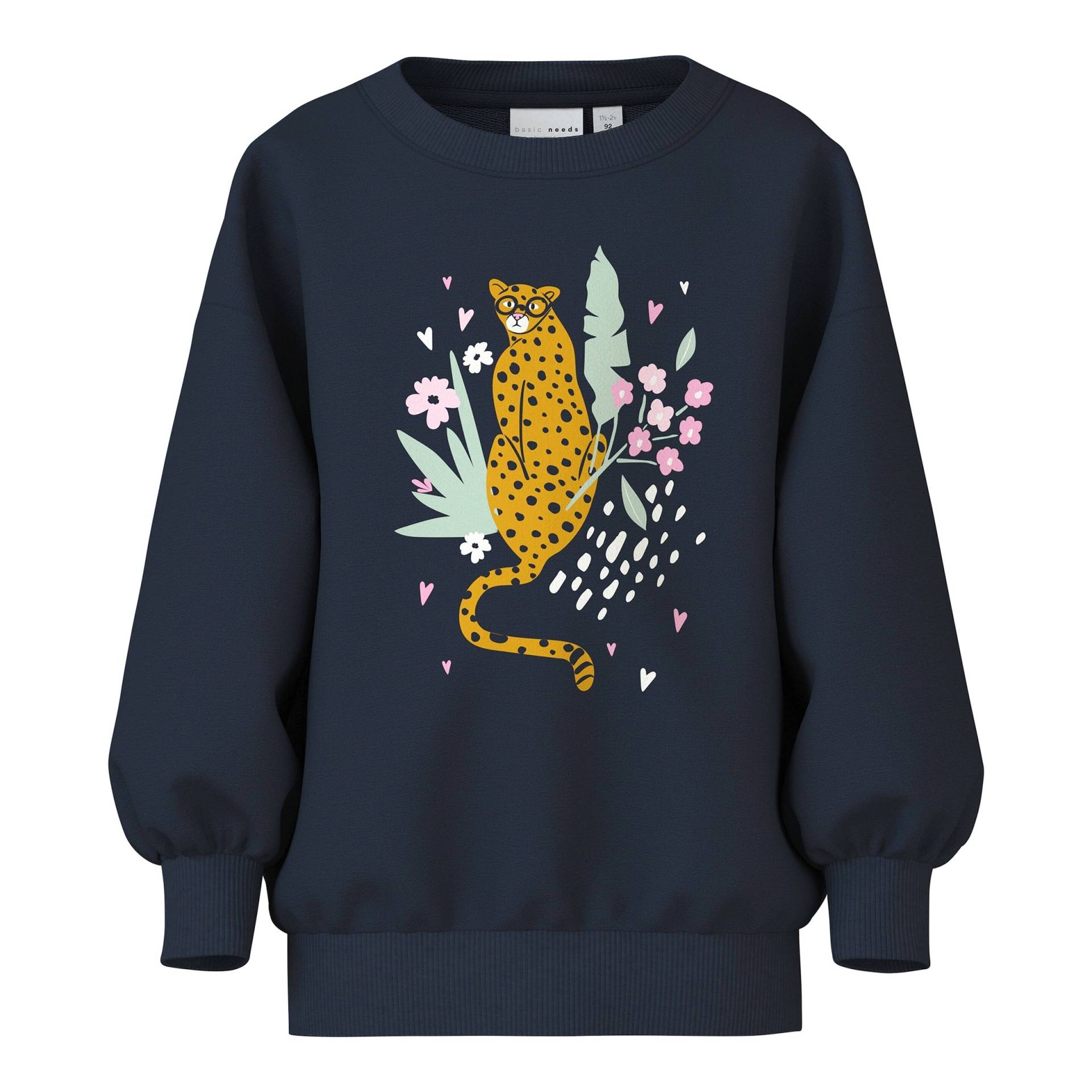 Name It Sweatshirt Leopard Blumen von name it