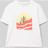 Name It T-Shirt mit Motiv-Print Modell 'HALDUR' in Weiss, Größe 116 von name it