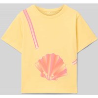 Name It T-Shirt mit Motiv-Print Modell 'JASSA' in Hellgelb, Größe 92 von name it