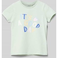 Name It T-Shirt mit Statement-Print in Mint, Größe 122 von name it