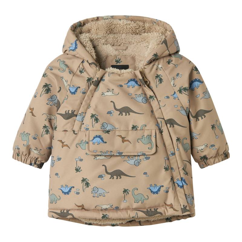 Name It Winterjacke mit Kapuze Plüschfutter Dinos von name it