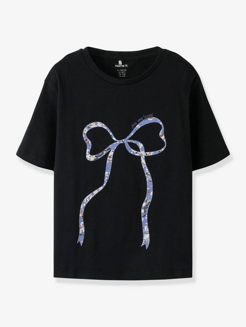 T-Shirt Mädchen Schleifenprint NAME IT Recycling-Baumwolle von name it