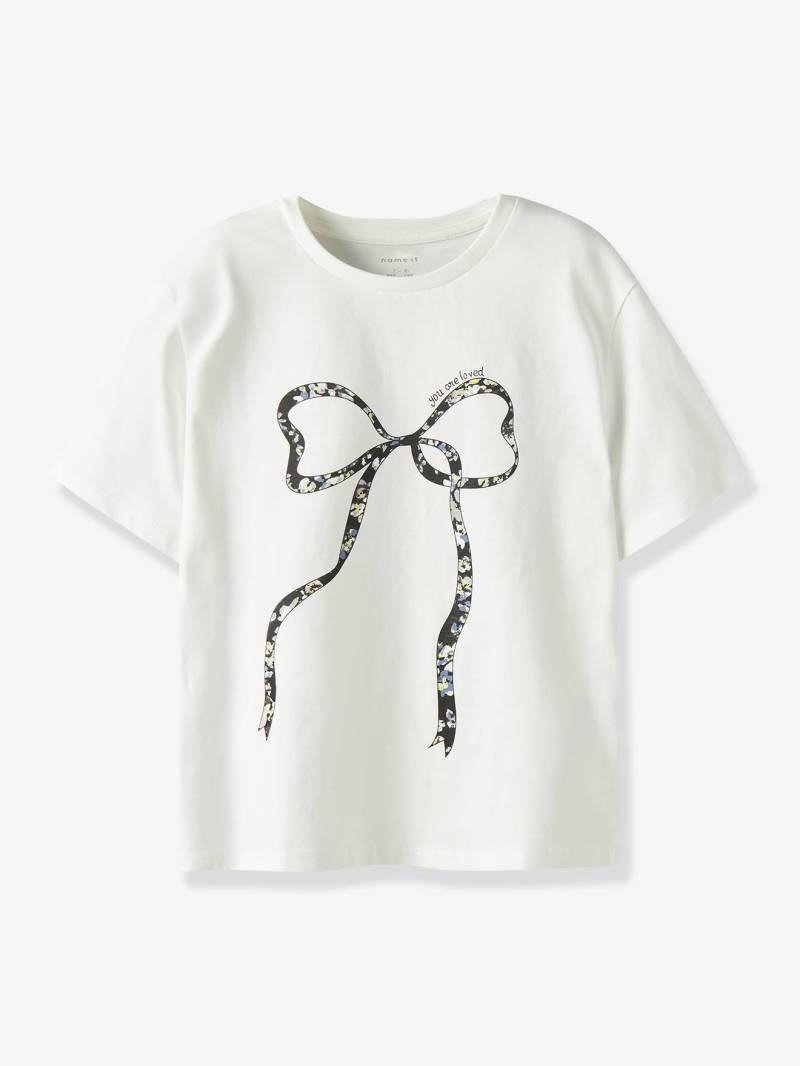 T-Shirt Mädchen Schleifenprint NAME IT Recycling-Baumwolle von name it