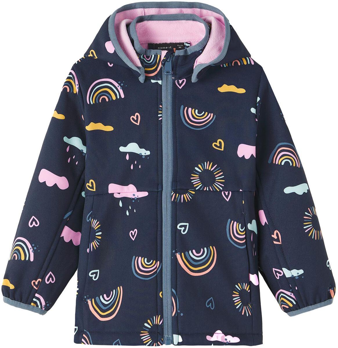 name it Jacke für Kleinkinder - Malta Rainbow Dream Softshell - für Mädchen - multicolor von name it