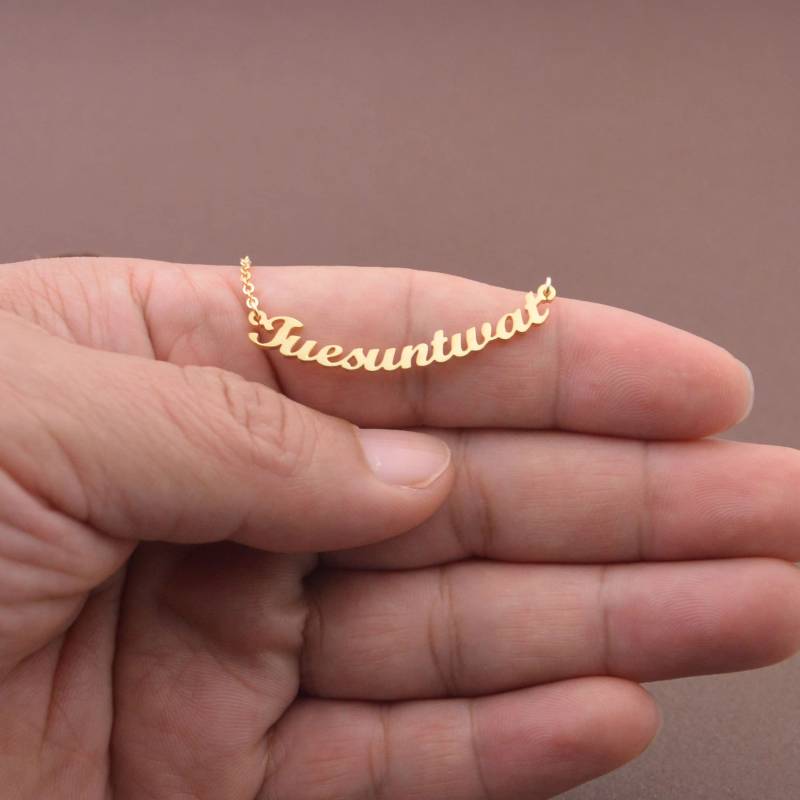 Benutzerdefinierte Phrase Halskette-Gravierte Wort Halskette, Eine Satz Halskette-Personalisiertes Geschenk von nameJewelry