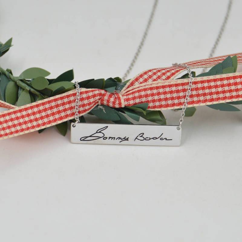 Echte Handschrift Schmuck-Memorial Signature Halskette-Geschenk Für Schwester, Mama von nameJewelry