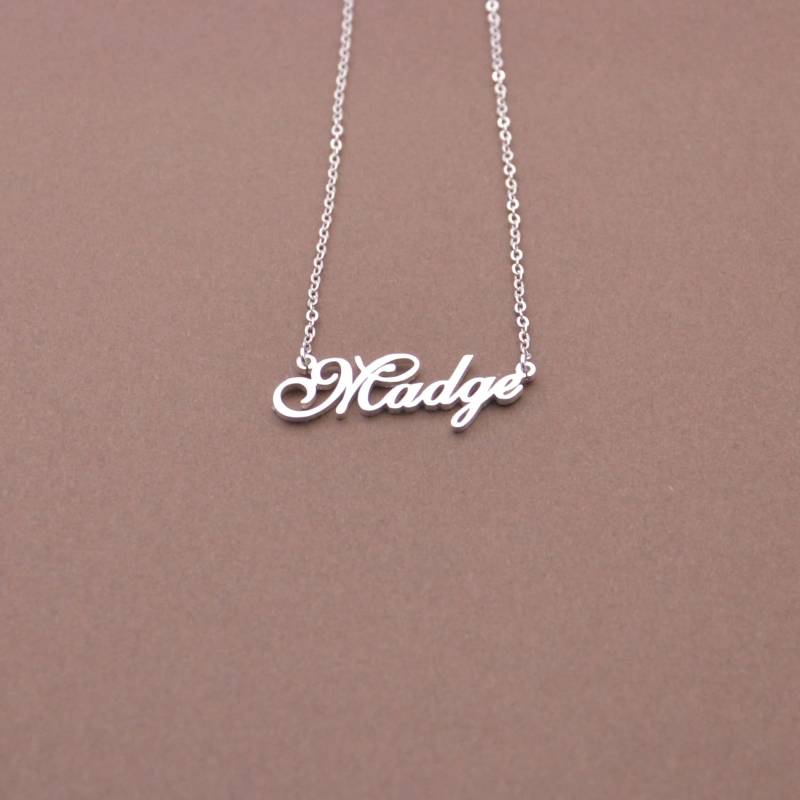 Personalisierte Namenskette, Weihnachtstypenschild, Geschenk Zum Jahrestag von nameJewelry