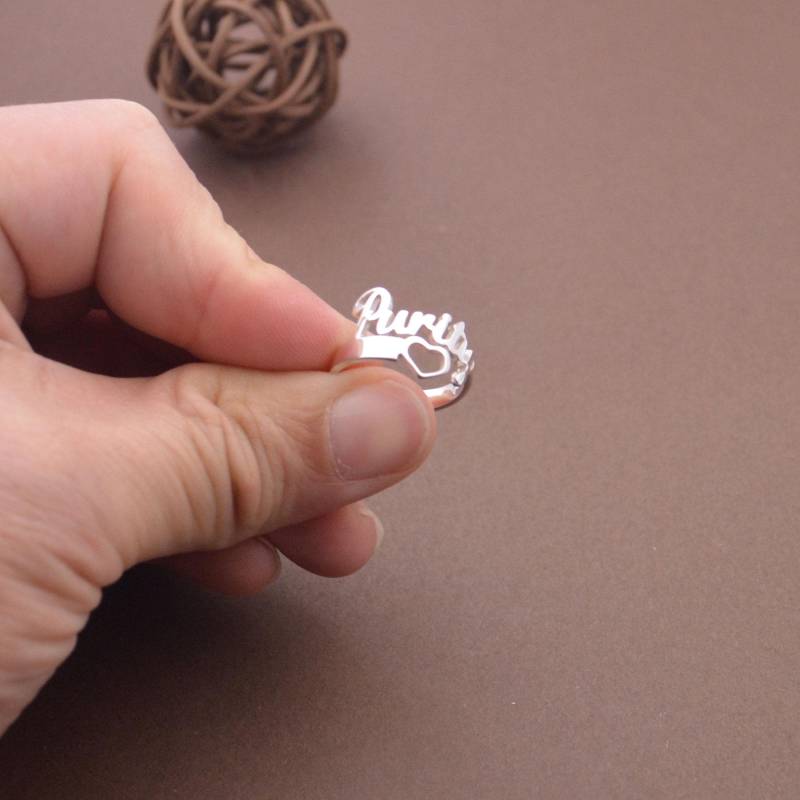 Personalisierter Sterling Silber Namensring von nameJewelry