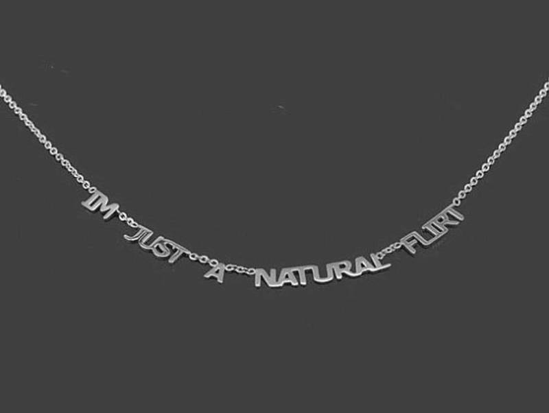 Benutzerdefinierte Wort Halskette, Personalisierte 925 Sterling Silber Namen Halskette von nameJewelry