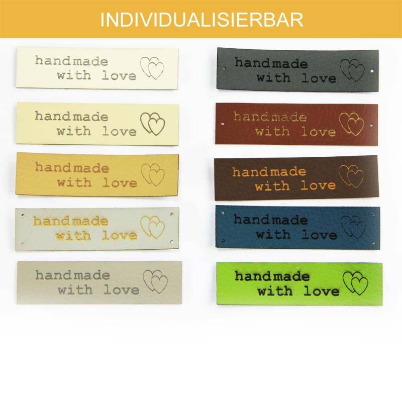 Individuelle Lederetiketten, Label Aus Echtem Leder, Customize von namensbaenderDE