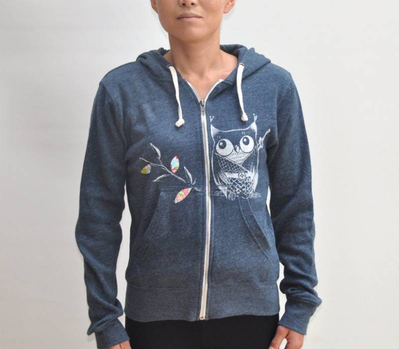 Frauen Eule Kapuzenpullover von namu