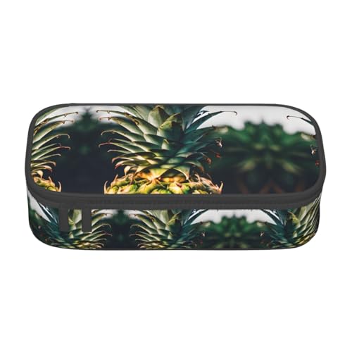 nanger Be A Pineapple Federmäppchen mit großem Fassungsvermögen, ästhetischer Schreibwaren-Organizer mit Reißverschluss von nanger