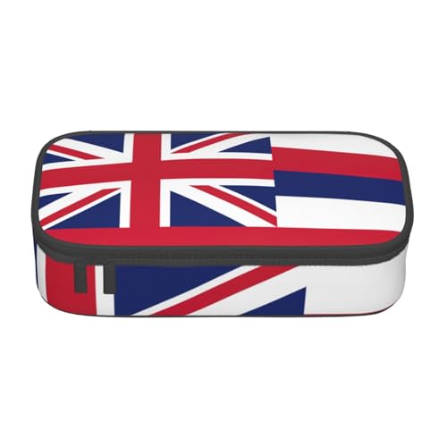 nanger Federmäppchen mit Hawaii-Flagge, großes Fassungsvermögen, ästhetischer Schreibwaren-Organizer mit Reißverschluss von nanger