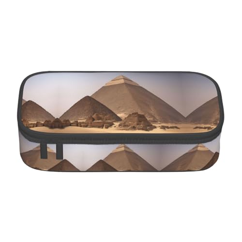 nanger Federmäppchen mit Pyramiden von Ägypten, großes Fassungsvermögen, ästhetischer Schreibwaren-Organizer mit Reißverschluss von nanger