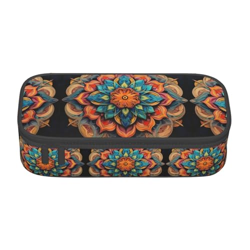 nanger Federmäppchen mit mehreren Aufdrucken, großes Fassungsvermögen, ästhetischer Schreibwaren-Organizer mit Reißverschluss von nanger