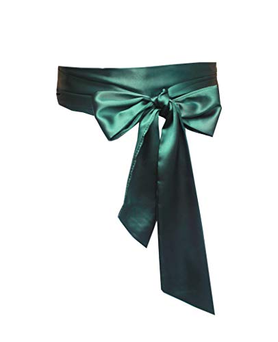 NANIA Hochzeits-Satin-Schärpe für besondere Anlässe, Kleider, Brautschärpe, Smaragd, Large NANIA Hochzeits-Satin-Schärpe für besondere Anlässe, Kleider, Brautschärpe, Smaragd, Large von NANIA