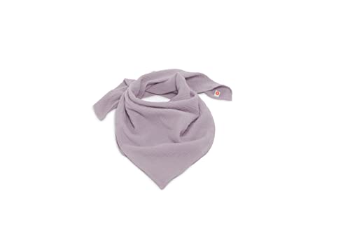 nanito Schal Halstuch Babyhalstuch Kinderschal Musselin Musselintuch Farbwahl Kinder Kinderhalstuch Baby Junge Mädchen Spucktuch Tuch 100% Bio Baumwolle 45 x 45 cm (mauve) von nanito