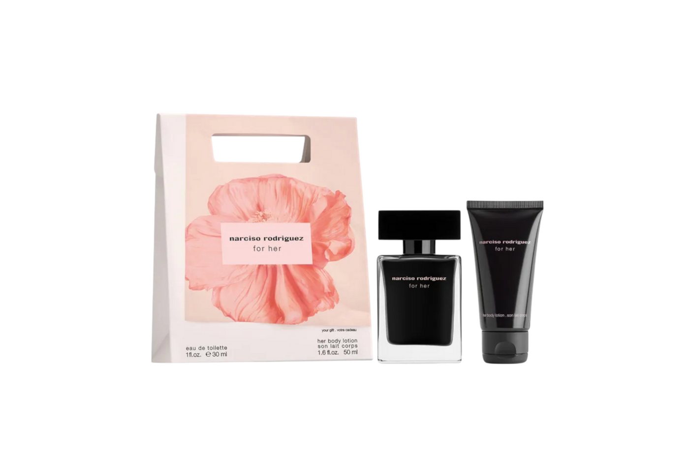 narciso rodriguez Duft-Set Narciso Rodriguez for her for her EdT 30ML + for her Body Lotion 50ml, 2-tlg. von narciso rodriguez