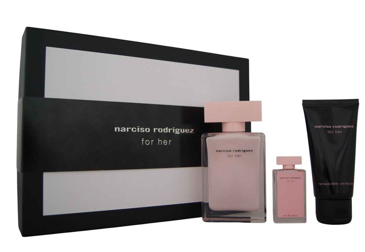 narciso rodriguez Duft-Set narciso rodriguez For Her Eau de Parfum 50ml + 7,5ml & BL 50ml, 1-tlg. von narciso rodriguez
