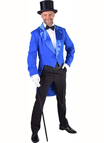 M212215-14-XXL Kobalt-blau Herren Party Theater Frack Cabaret gefüttert Gr.XXL von narrenkiste