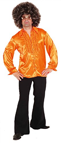 narrenkiste O7107-52-54 Herren Schlaghose schwarz 70er 80er Jahre Discohose Gr.52-54 von narrenkiste