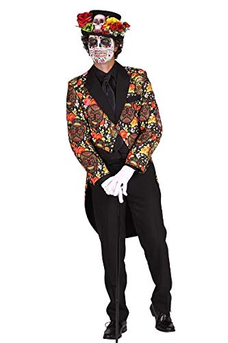 T2358-SKUC-M bunt Herren Frack Gravedgger Totenkopf Tag der Toten/Mexican Skull Gr.M T2358-SKUC-M bunt Herren Frack Gravedgger Totenkopf Tag der Toten/Mexican Skull Gr.M von narrenkiste