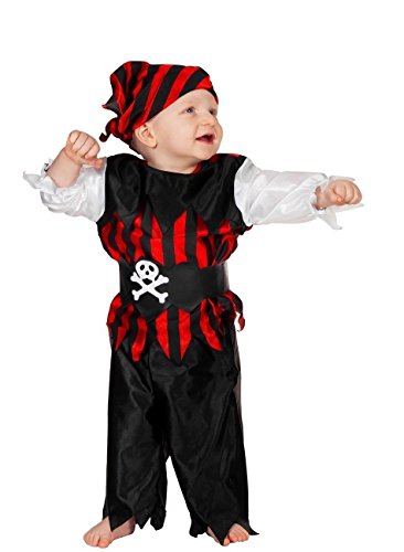 W3024-80 Piraten-Kostüm Baby-Kleinkinderkostüm Gr.80 von narrenkiste