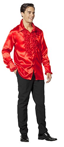 narrenkiste L330033C-XL rot Herren Rüschenhemd Discohemd Gr.XL von narrenkiste