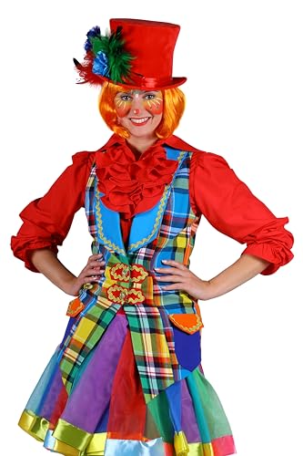 narrenkiste T3027-M mehrfarbig Damen Clown Weste Gr.M=40 von narrenkiste