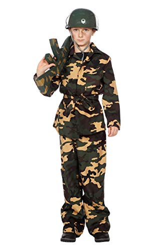narrenkiste W3104-152 Camouflage Kinder Soldat Armeeanzug Soldatenuniform Gr.152 von narrenkiste