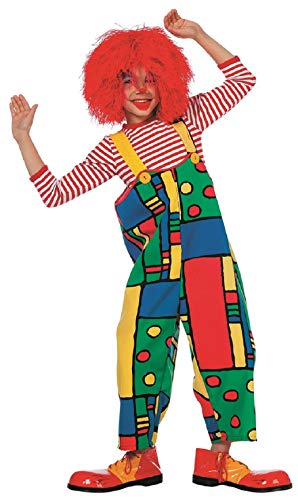 narrenkiste W3239 bunt Kinder Mädchen Junge Clown Latzhose Trägerhose (128) von narrenkiste